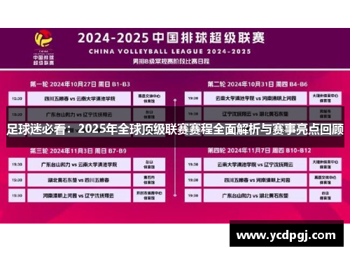 足球迷必看：2025年全球顶级联赛赛程全面解析与赛事亮点回顾